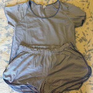 LAKE 3 PIECE SET-HYDRANGEA STRIPE-S